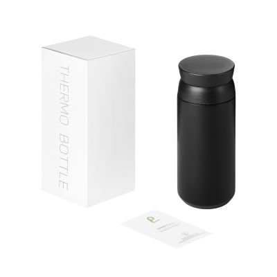 Термобутылка вакуумная герметичная Грейс (Grace), черная-12