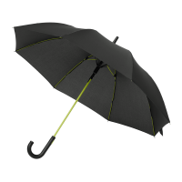 Зонт-трость Quantum, черный/салатовый