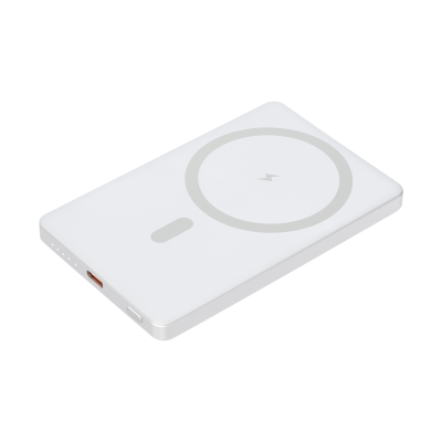 Внешний аккумулятор Atlantis PD 5000mAh с функцией беспроводной зарядки 15W, серебряный-0