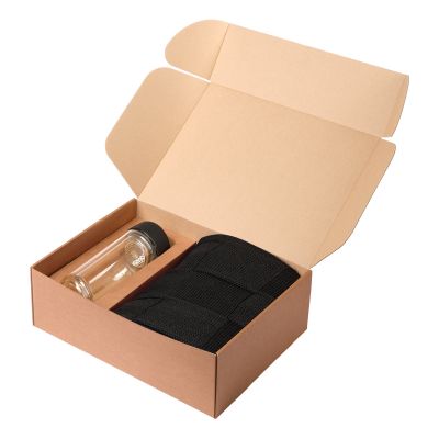 Подарочный набор Bianca, Cella, черный (плед, термобутылка)-3