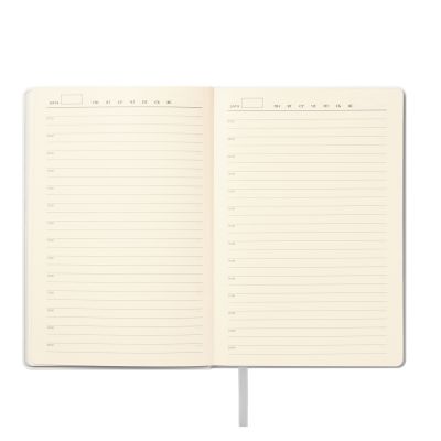 Ежедневник Galaxy недатированный, гибкая обложка, срез голограф. фольга, белый-8