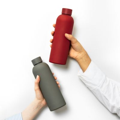 Термобутылка вакуумная герметичная Prima, серая-8