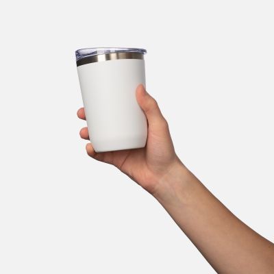 Термокружка вакуумная с керамическим покрытием Arctic, белый/синий-9