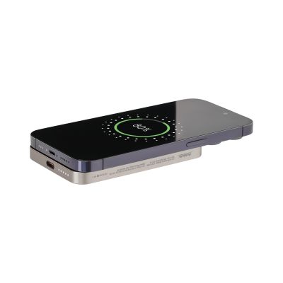 Внешний аккумулятор Артекс PD (Artex PD) 5000mAh с функцией беспроводной зарядки 15W, титановый-8