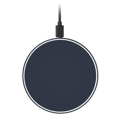 Беспроводное зарядное устройство с подсветкой 15W Auris, синее-3