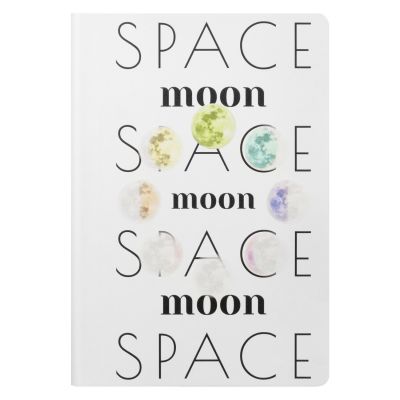 Ежедневник Galaxy недатированный, гибкая обложка, срез голограф. фольга, белый-12