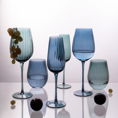 Бокал для шампанского Toscana, синий-7