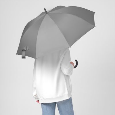 Зонт-трость Phantom, серый-8