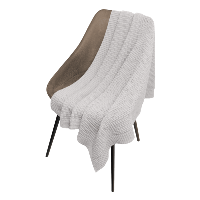 Плед Malta Soft вязаный, 160*90 см, серый-0