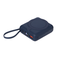 Внешний аккумулятор с подсветкой Ritter PD 10000mAh с функцией беспроводной зарядки 15W, синий