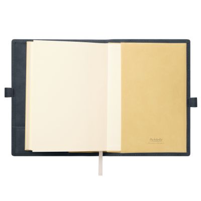 Ежедневник-портфолио Clip NEO недатированный в подарочной коробке, синий (в комплекте ручка Sonata BP серебро)-9