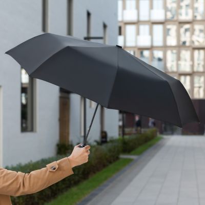 Зонт складной Atlanta, черный-9