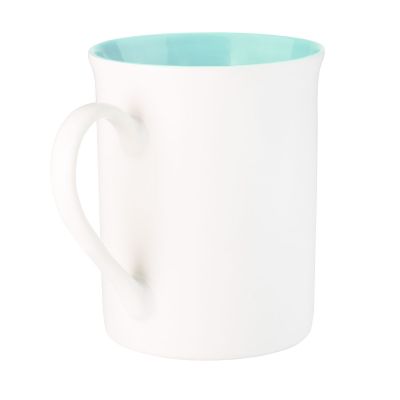 Керамическая кружка Astra, белый/аква-2