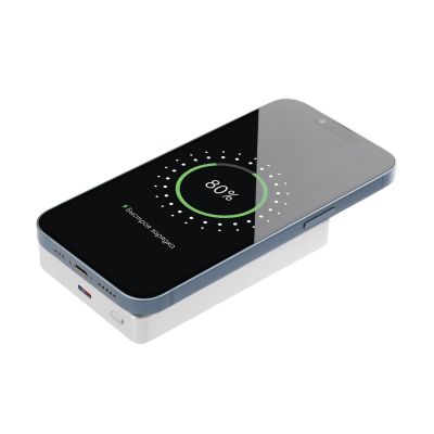 Внешний аккумулятор Atlantis PD Plus 10000mAh с функцией беспроводной зарядки 15W, серебряный-8