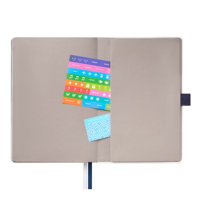 Ежедневник Arctic недатированный, белый/синий-10