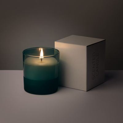 Ароматическая свеча Emerald, зеленая-6