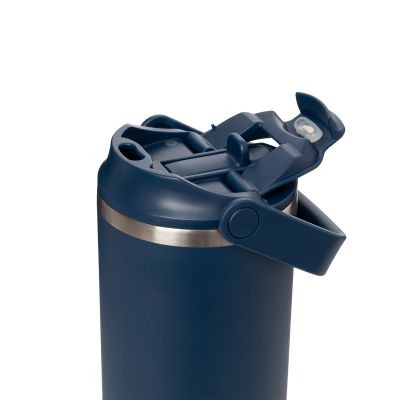 Термокружка вакуумная Montana, синяя-4