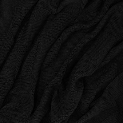 Плед Cella вязаный, черный (без подарочной коробки)-4