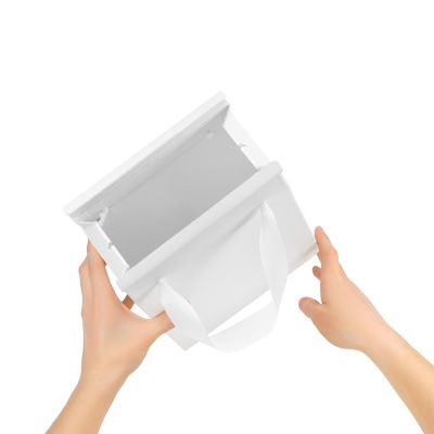 Подарочная коробка-пакет универсальная малая, белая-2