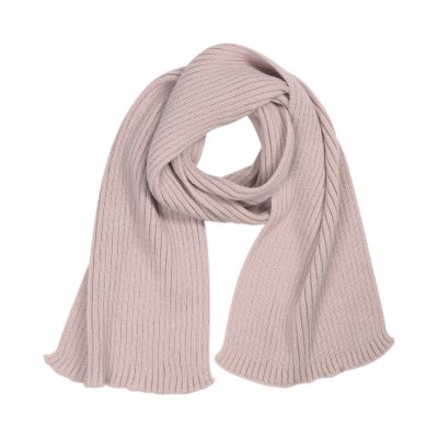 Шарф Forges вязаный, дымчато-розовый-0