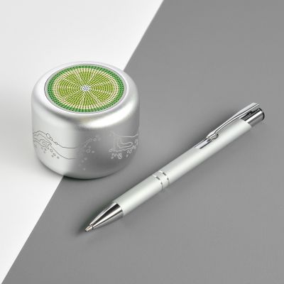 Беспроводная колонка Пэшн (Passion) 80dB 600 mAh (Bluetooth 5.0), серебряная-8