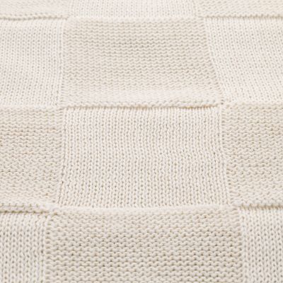 Плед Cella вязаный, бежевый (без подарочной коробки)-6