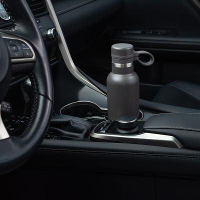 Термобутылка вакуумная герметичная Modena, серая, гладкое покрытие-13