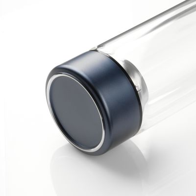 Бутылка стеклянная с двойными стенками Aravia, синяя-6