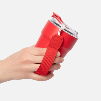 Термокружка вакуумная Monaco, красная-9