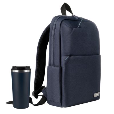 Подарочный набор Palermo, Forst, синий (рюкзак, термокружка)-0