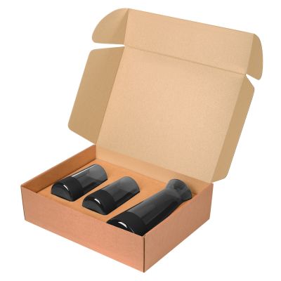 Подарочный набор декантер + 2 высоких стакана Black Edition, черный-3