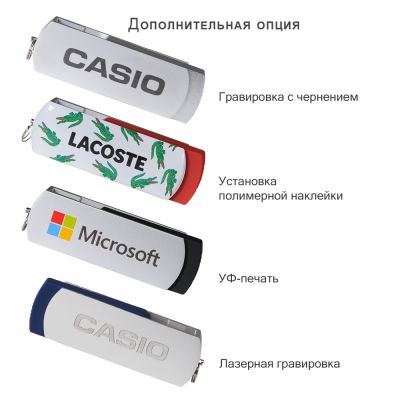 Флешка Elegante 16 Gb в подарочной упаковке, красная-4