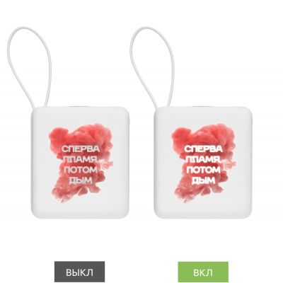 Внешний аккумулятор с подсветкой Ritter PD 10000mAh с функцией беспроводной зарядки 15W, белый-12