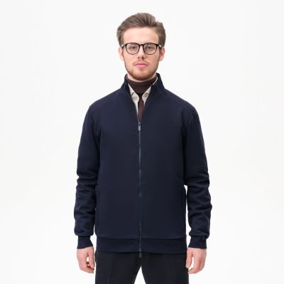 Толстовка на молнии ASTIN темно-синяя, размер XXXL-0