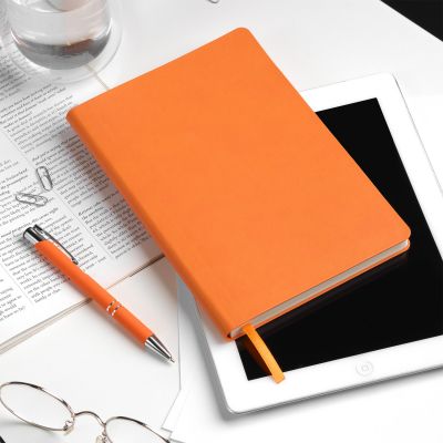 Ежедневник Sky недатированный, оранжевый (без упаковки, без стикера)-10