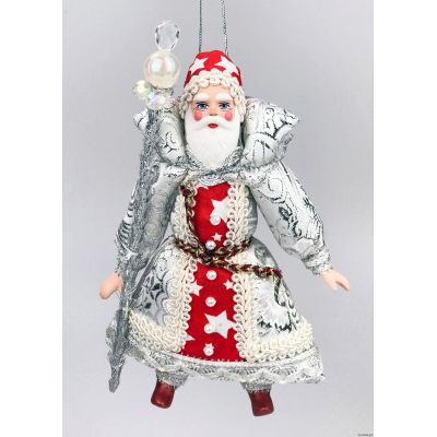 Дед Мороз елочная игрушка ручной работы-0