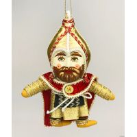 Богатырь елочная игрушка ручной работы