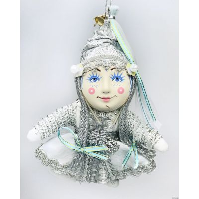 Снегурочка елочная игрушка ручной работы-0