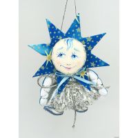 Звездочка елочная игрушка ручной работы