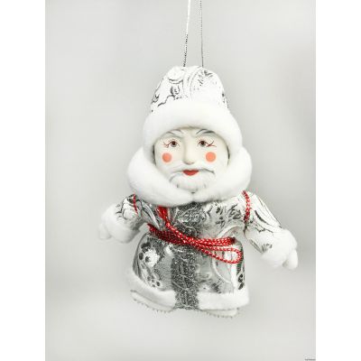 Дед Мороз елочная игрушка ручной работы-0