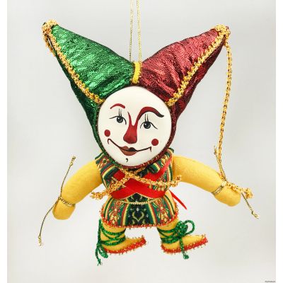 Шут елочная игрушка ручной работы-0