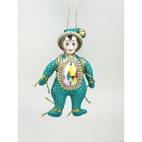 Гном Самоцвет елочная игрушка ручной работы