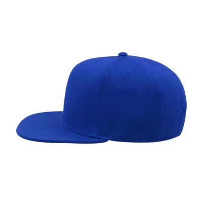 Бейсболка SNAP BACK, 6 клиньев, пластиковая застежка, синий-3