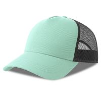 Бейсболка RAPPER COTTON-S, 5 клиньев, пластиковая застёжка, мятный, чёрный