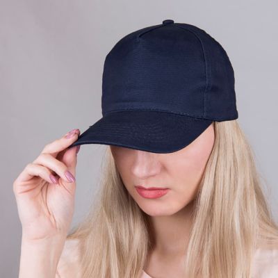 Бейсболка OPTIMA S, 5 клиньев, металлическая застежка, синий-1