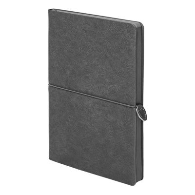 Ежедневник недатированный Fusion, А5, темно-серый, кремовый блок в линейку-0