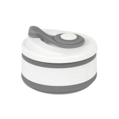 Стакан складной BUTTON,  350 мл, серый-1