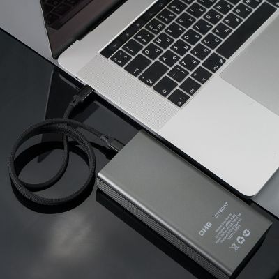 Кабель COIL магнитный для зарядки и передачи данных, 100Вт, 480Мб/с, нейлоновая оплетка, черный-5