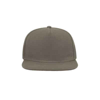 Бейсболка SNAP FIVE, 5 клиньев, пластиковая застежка, серый-4