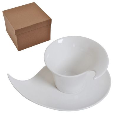 Чайная/кофейная пара 'Наваждение' в подарочной упаковке, белый-0